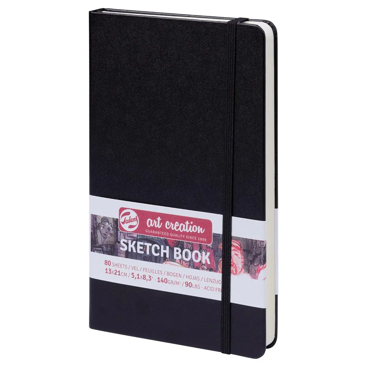 Royal Talens Art Creation A5 Sketch Book Black 80 Sheets 1