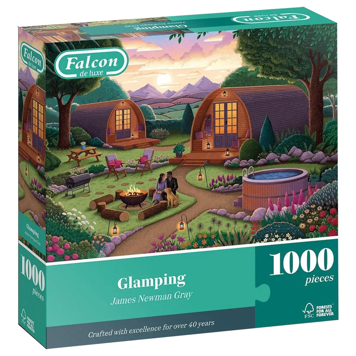 Falcon De Luxe Glamping 1000 Piece Jigsaw Puzzle 1