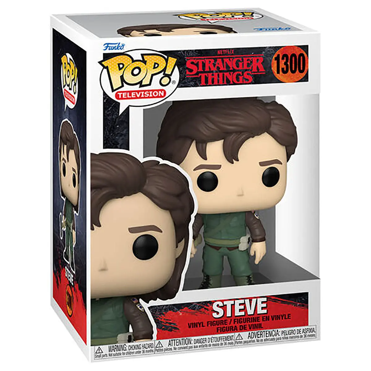 Funko Pop! Television: Stranger Things S4: Steve Vinyl Figure #1300 1
