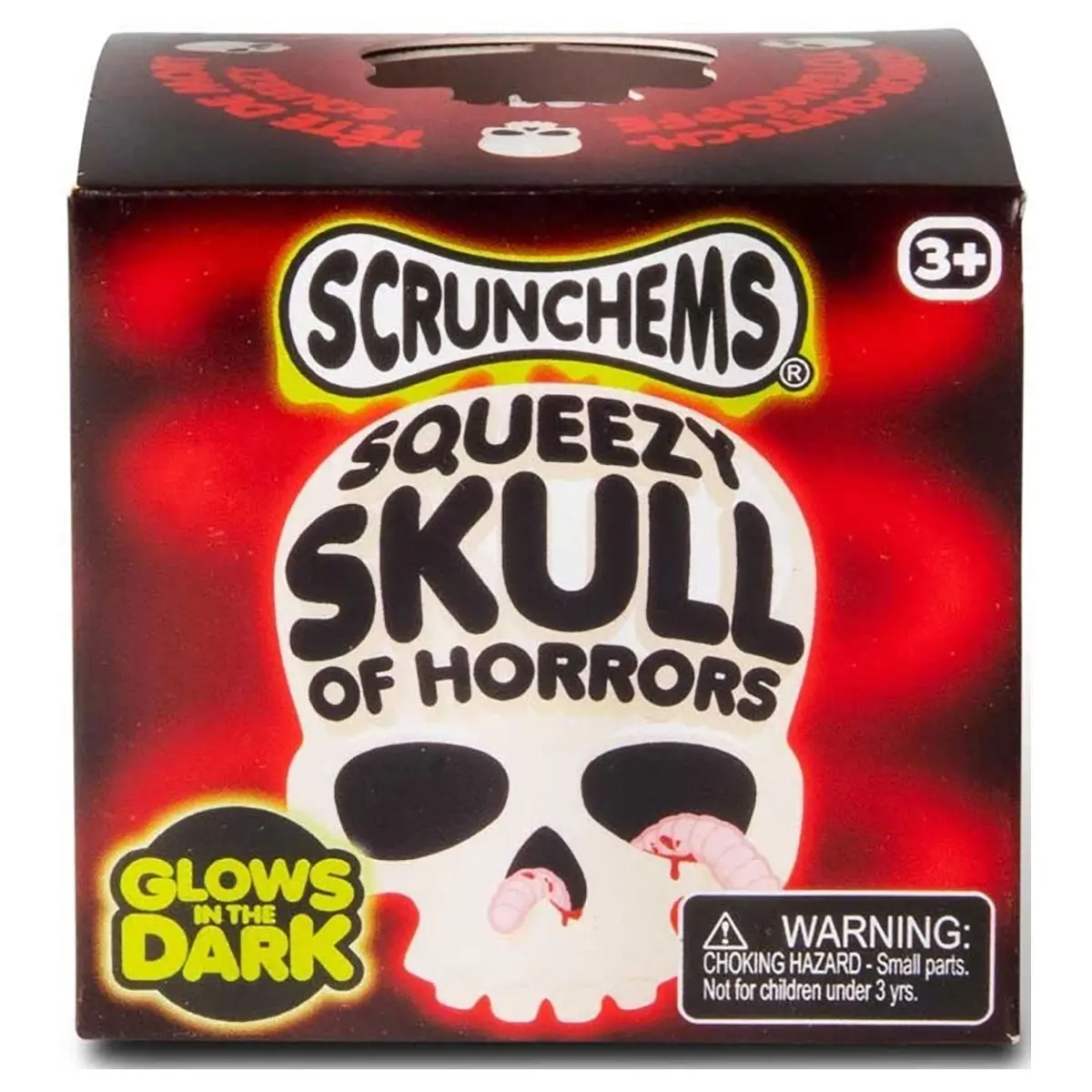 Scrunchems Squeezy Skull Of Horrors Glow In The Dark Fidget Toy 1