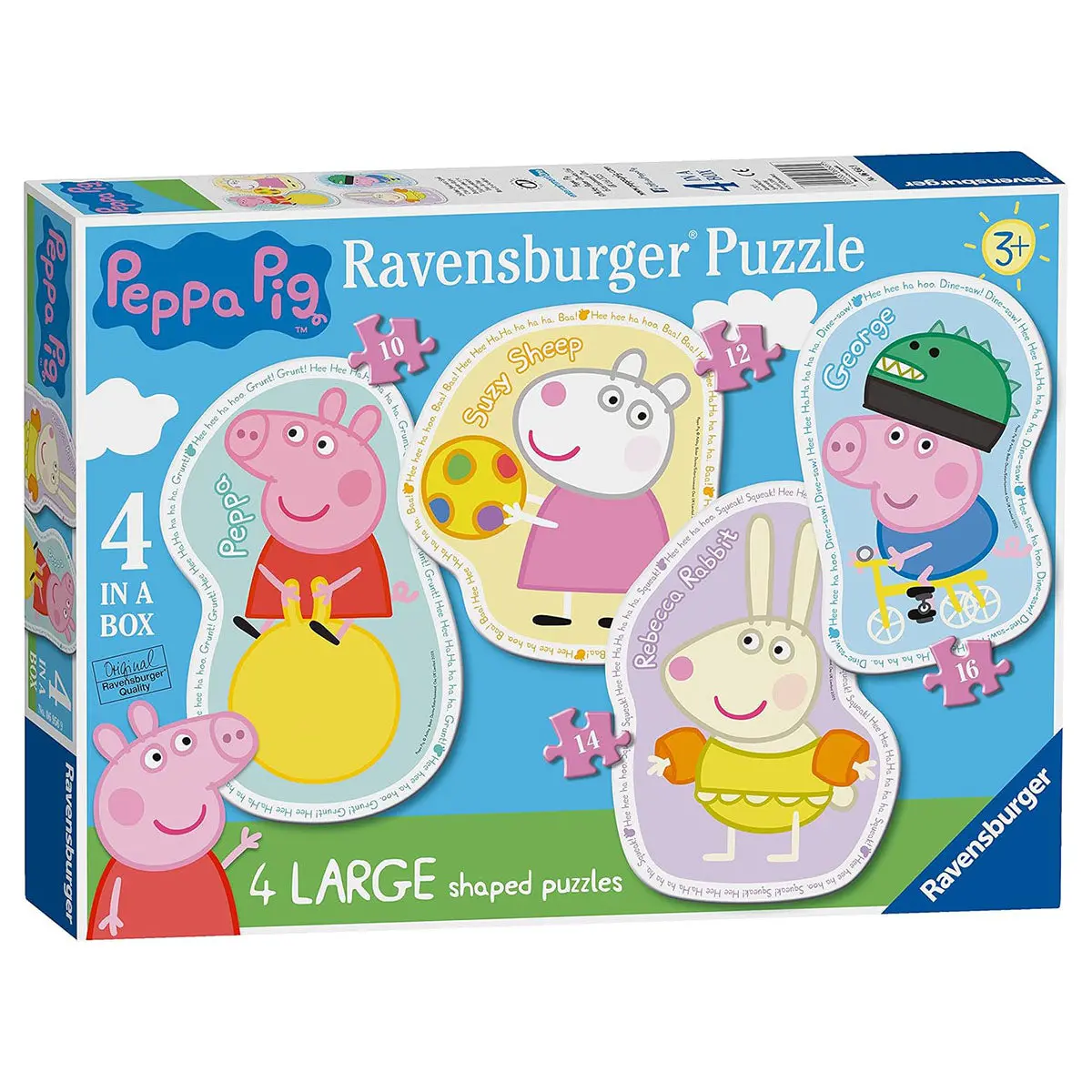 Ravensburger Peppa Pig 4 Large Shaped Jigsaw Puzzles 1
