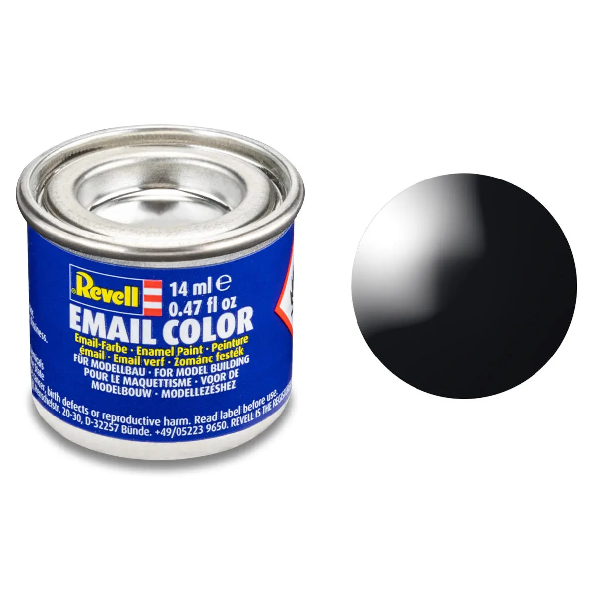 Revell Email Color Gloss Black (Ral 9005) Enamel Paint 14Ml 1