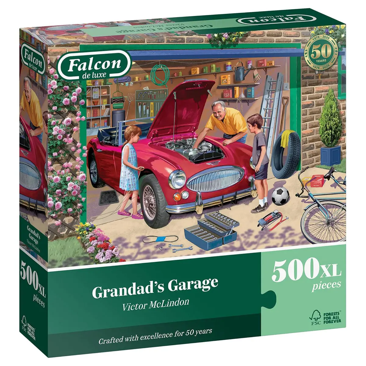 Falcon De Luxe Grandad's Garage 500Xl Piece Jigsaw Puzzle 1