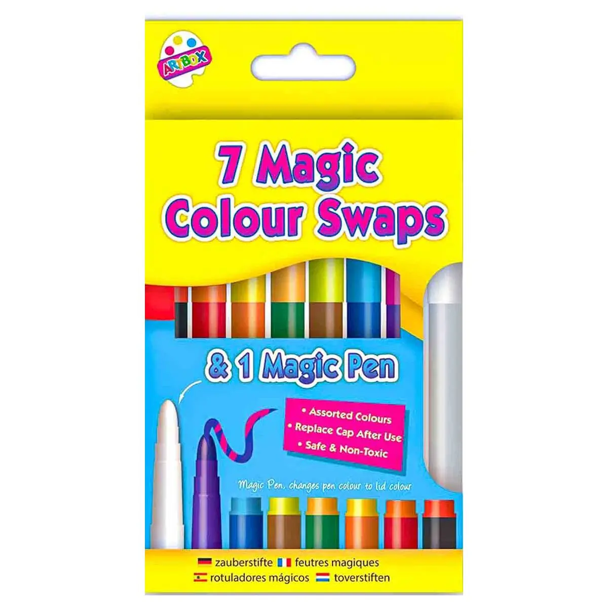 Artbox 7 Magic Colour Swap Pens & 1 Magic Pen 1