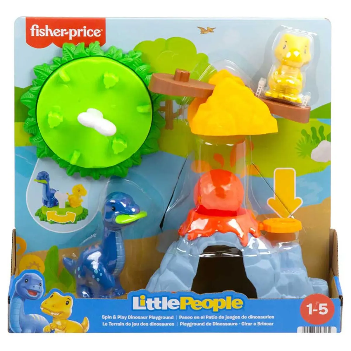 Fisher-Price Little People Spin & Play Dinosaur Playground 1