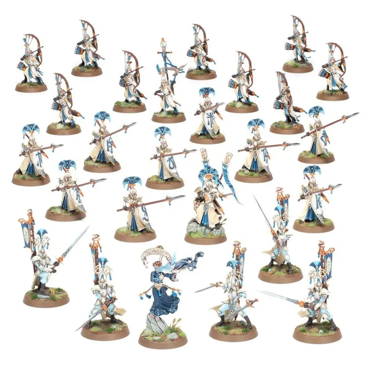 Warhammer Age Of Sigmar: Spearhead: Lumineth Realm-Lords Miniatures Set 2