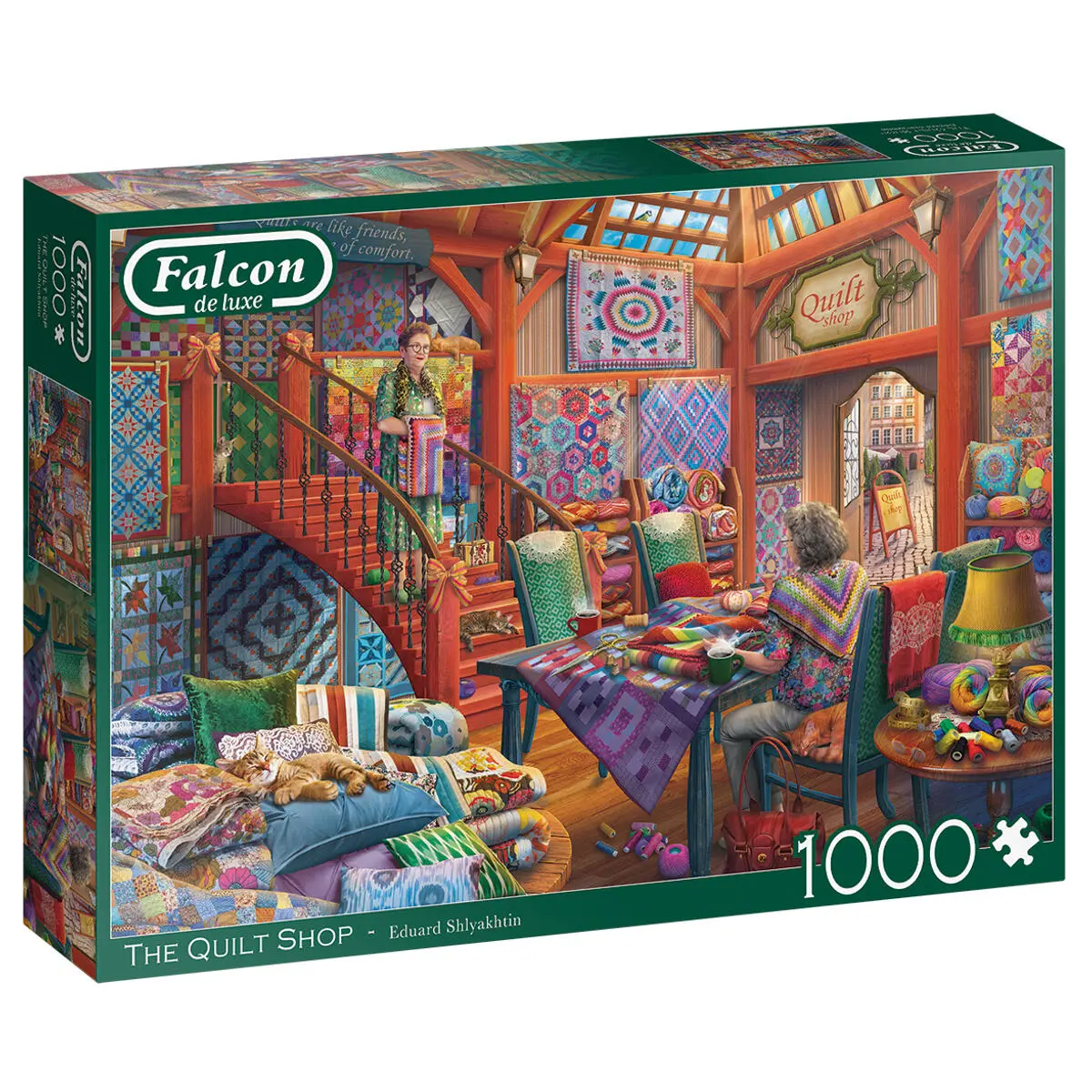 Falcon De Luxe The Quilt Shop Puzzle 1000 Piece 1