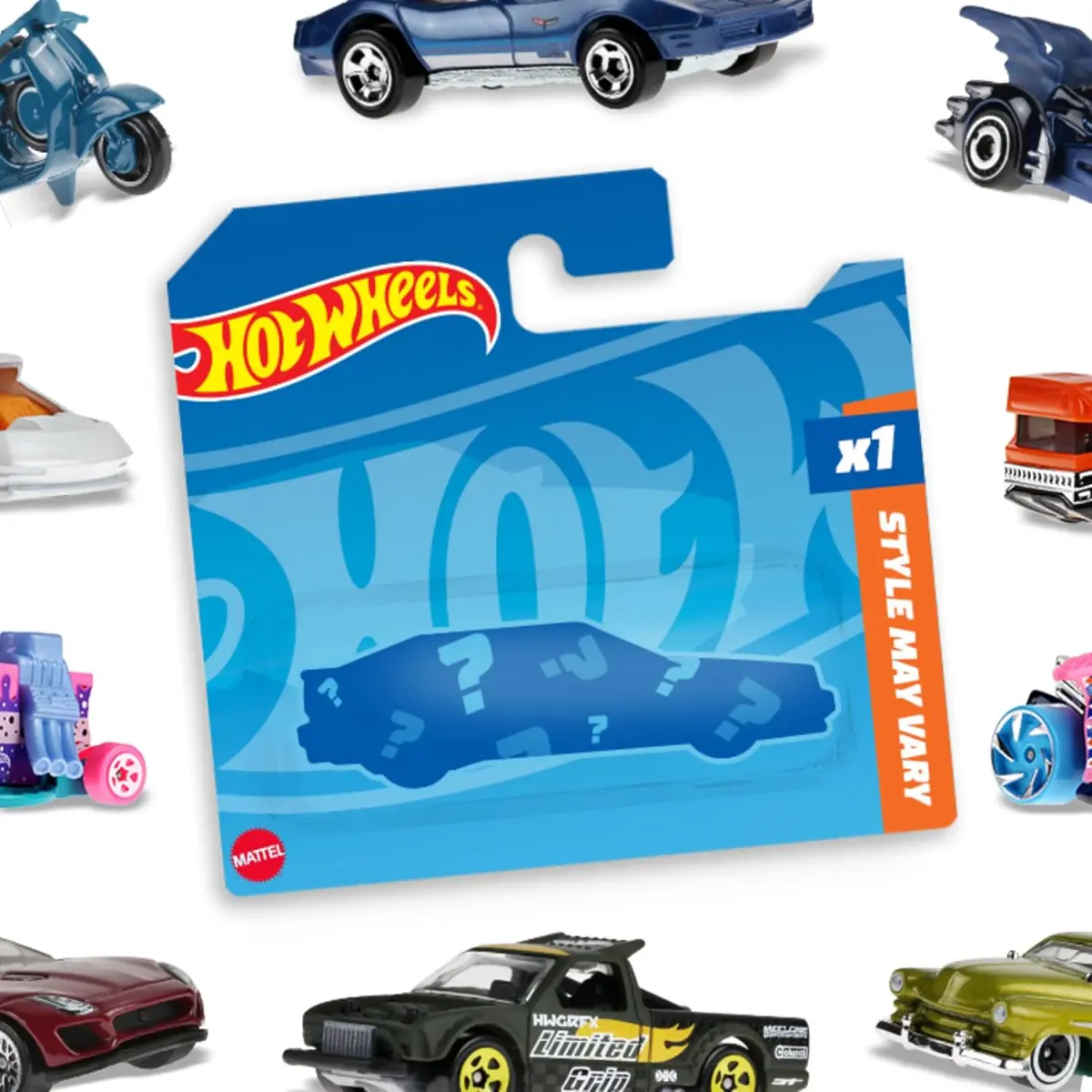 Hot Wheels 1:64 Basic Car - Assorted Styles One Random Vehicle 1