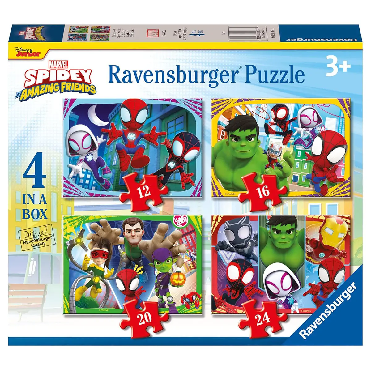 Ravensburger Marvel Spidey & His Amazing Friends 4 In A Box Jigsaw Puzzles 1