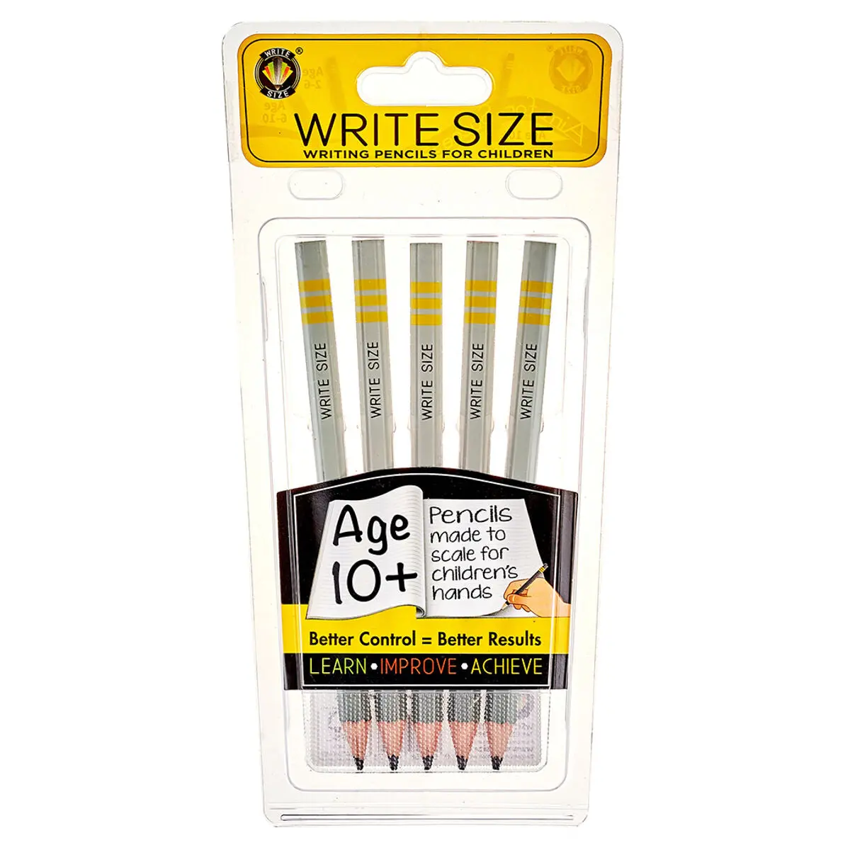 Write Size Pencils Age 10+ Pack Of 5 1