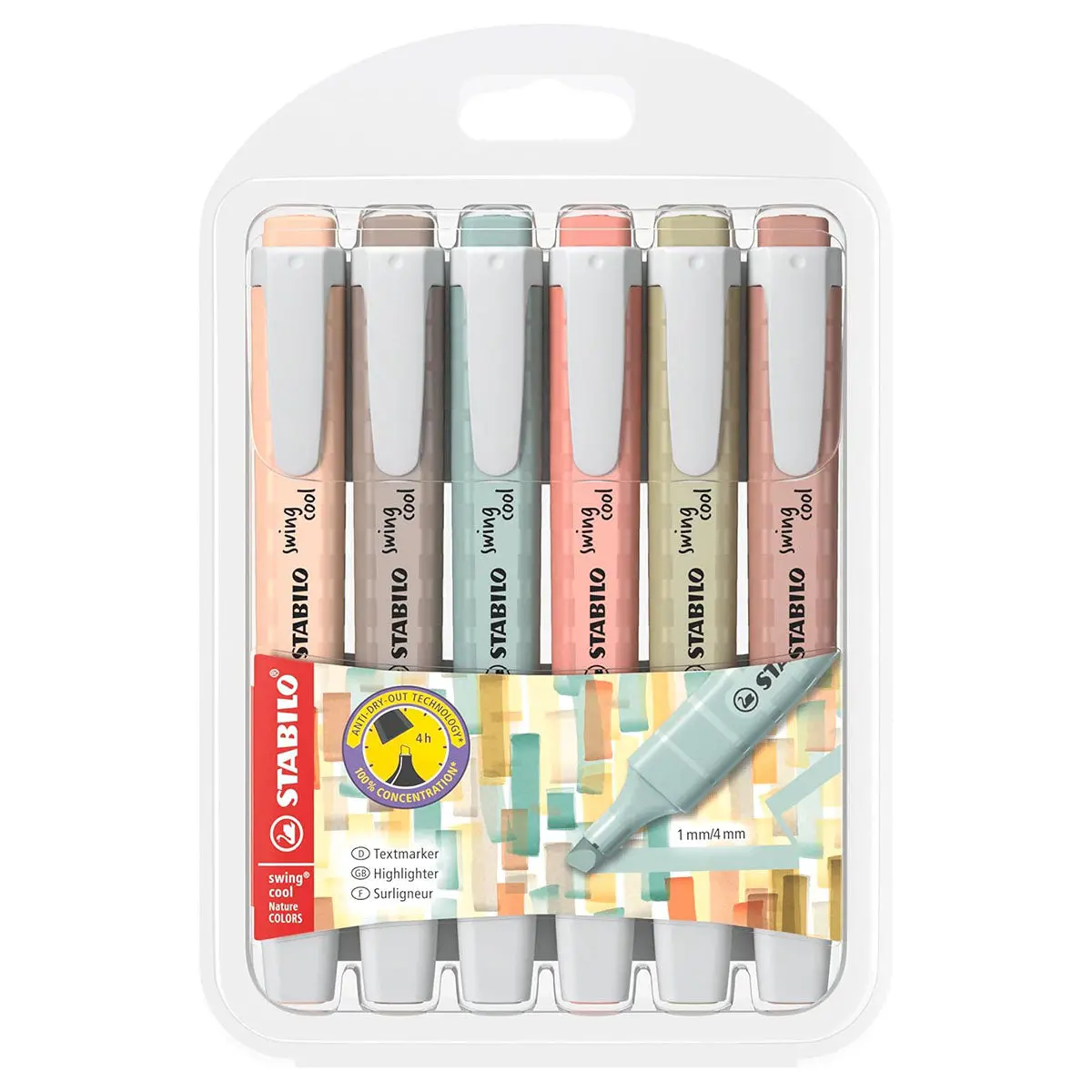 Stabilo Swing Cool Naturecolors Highlighters (6 Pack) 1