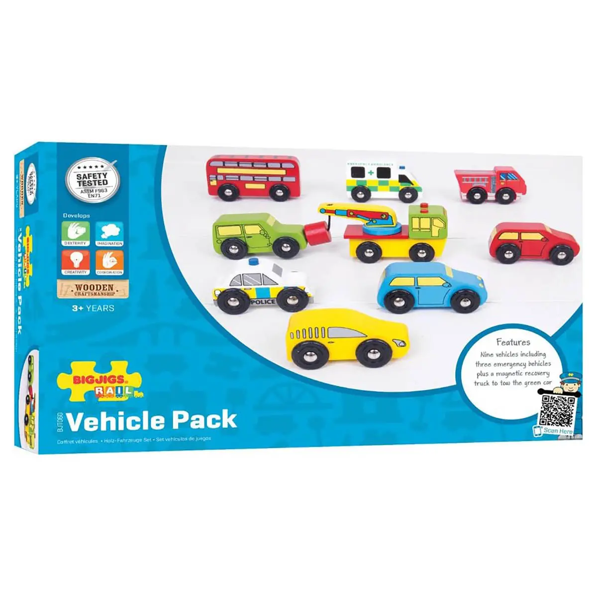 Bigjigs Rail Vehicle Pack 1