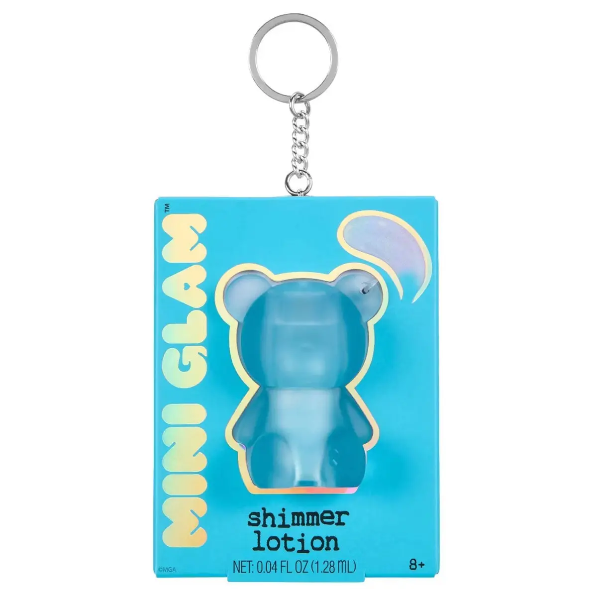 Mini Glam Bear Shimmer Lotion Vibe Check Keychain 1