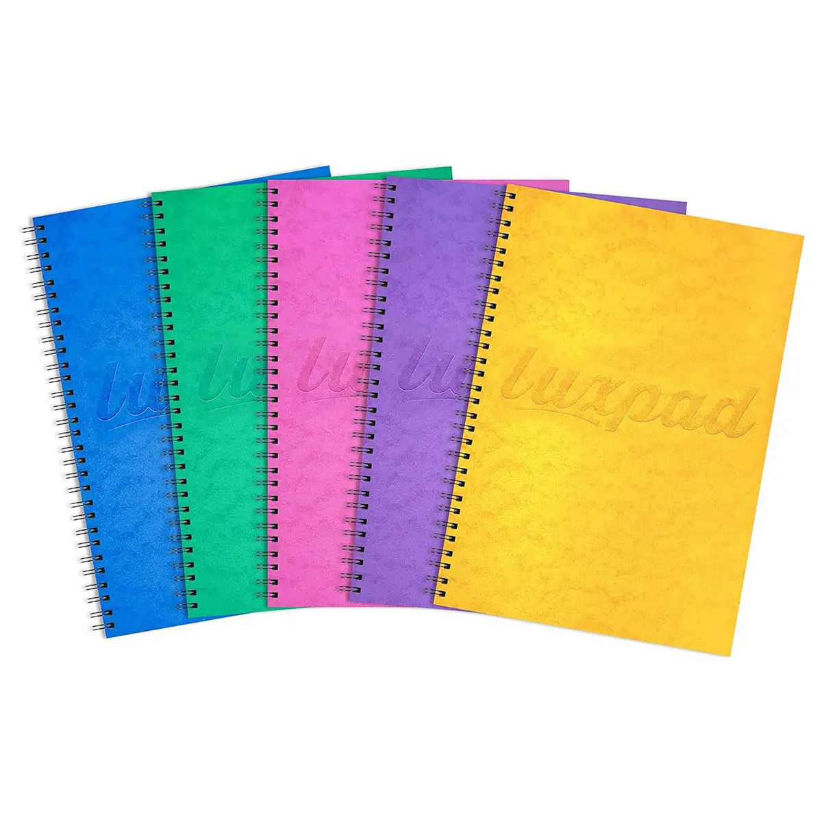 Silvine Luxpad A4 Twin Wire Pressboard Notebook 120 Pages (Styles Vary) 1