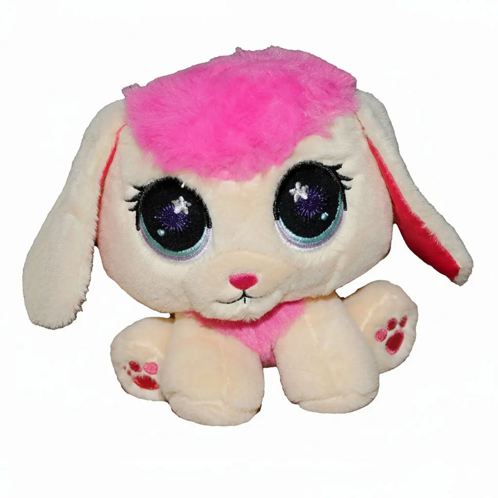 Littlest Pet Shop Pink Rabbit 6" Cuddle Plush Pet 1
