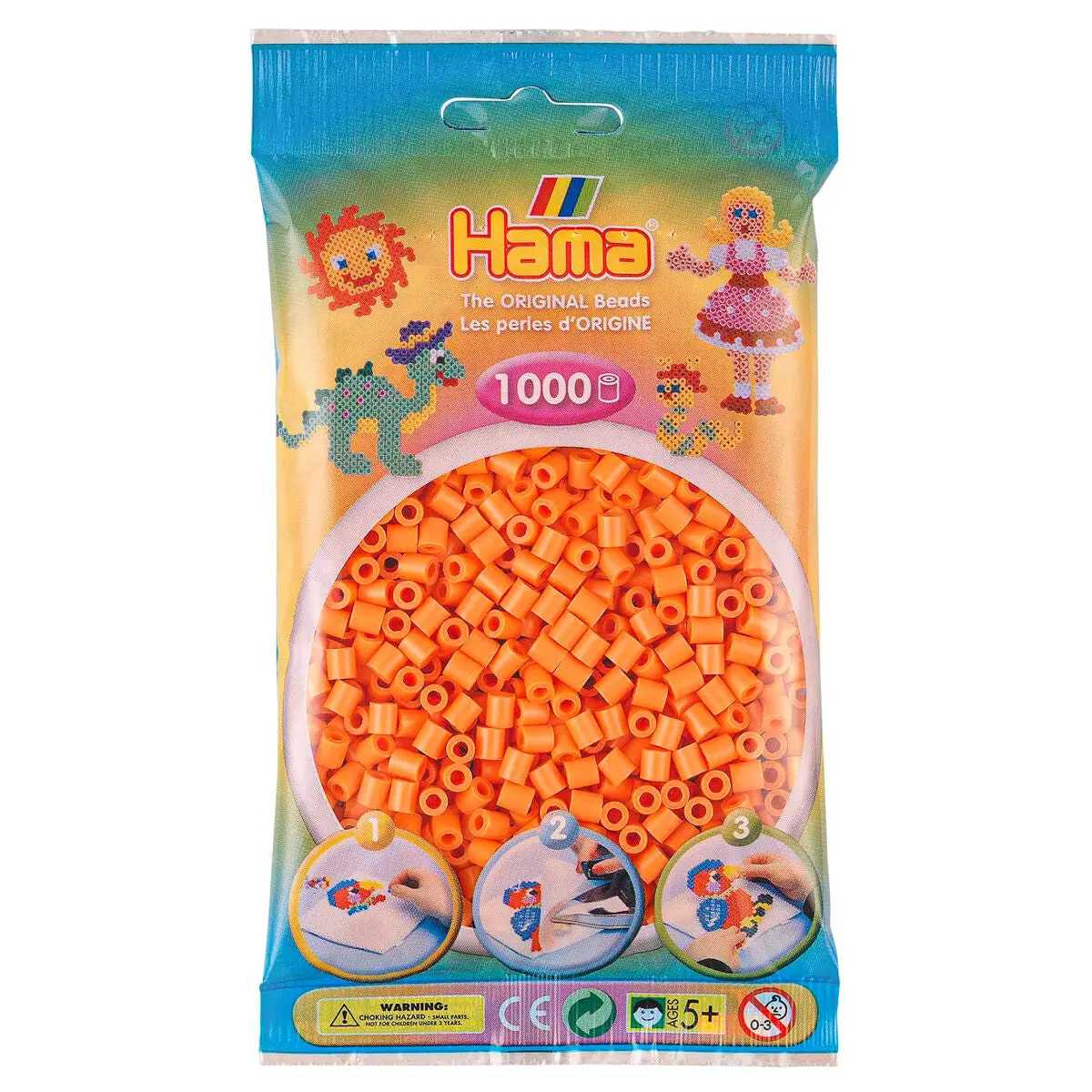 Hama Midi Beads Apricot 1000 Piece Pack 1