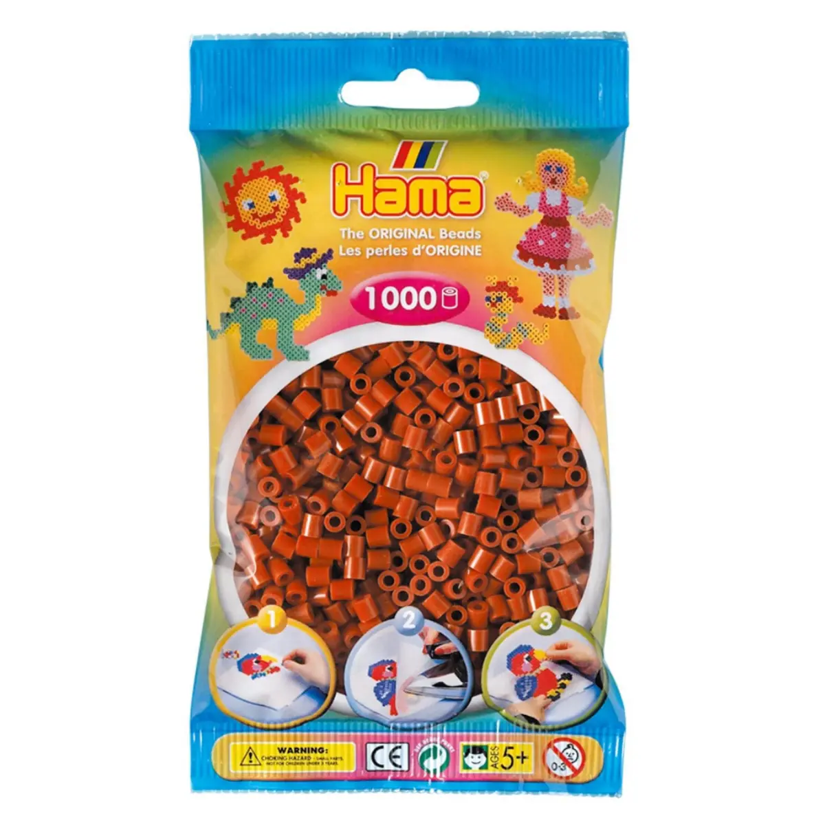 Hama Midi Beads Reddish Brown 1000 Piece Pack 1