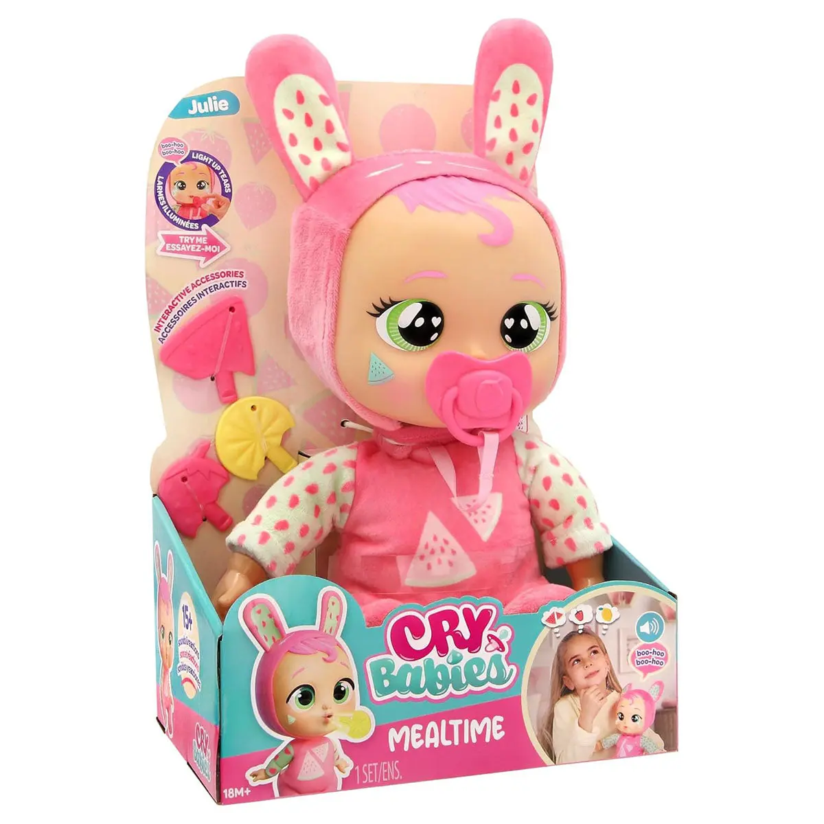 Cry Babies Mealtime Julie 26Cm Doll 1