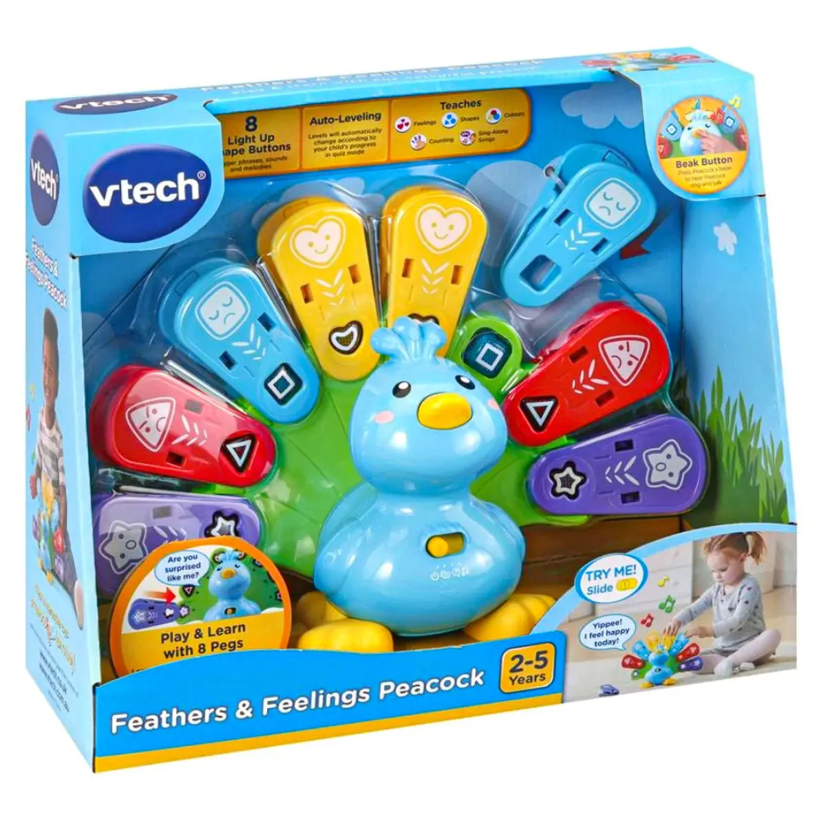 Vtech Feathers & Feelings Peacock Toy 1