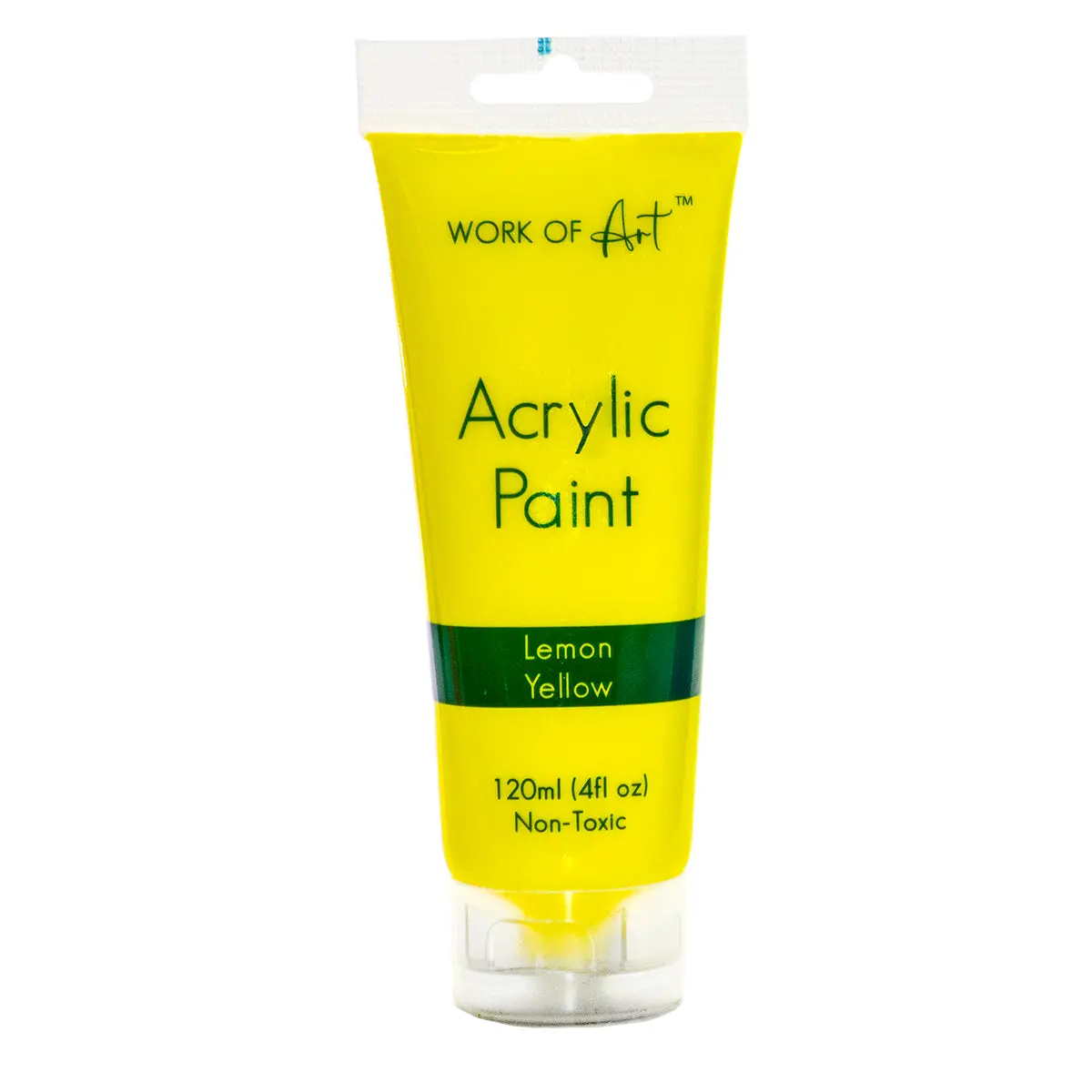 Work Of Art Lemon Yellow Acrylic Paint 120Ml Tube 1