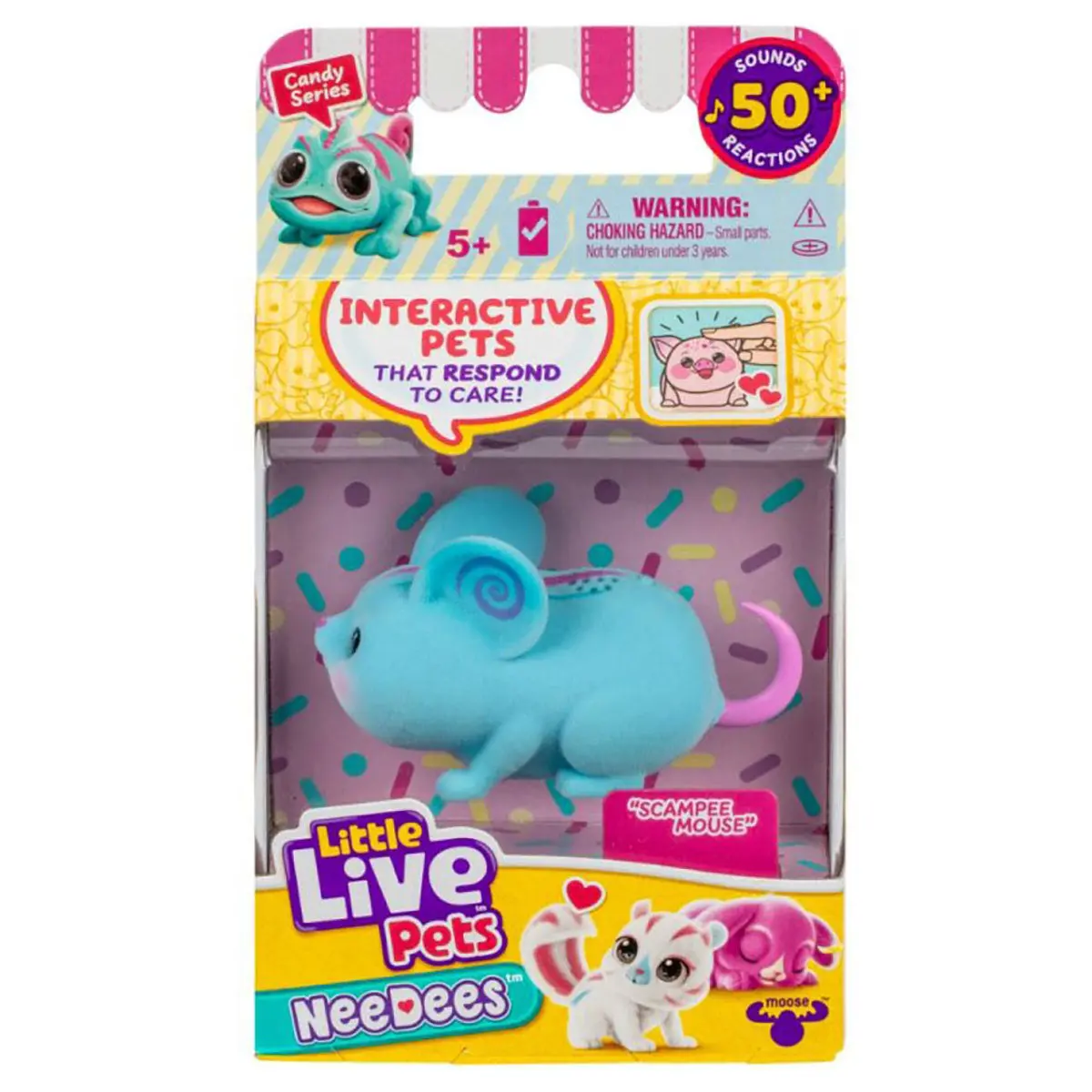 Little Live Pets Needees Candy Series Scampee Mouse Interactive Pet 1