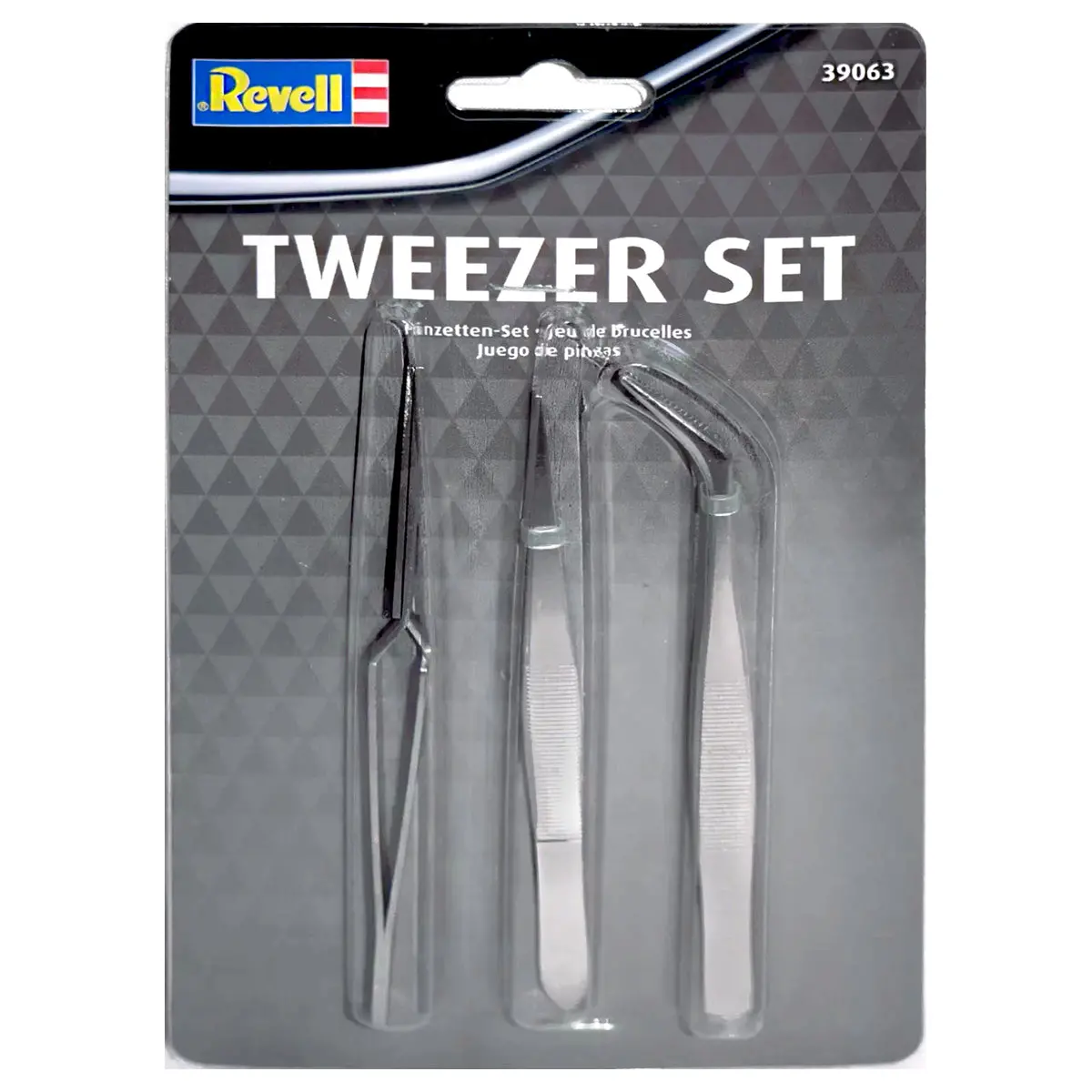 Revell Tweezer Set Straight/Curved/Self-Close (3 Pack) 1