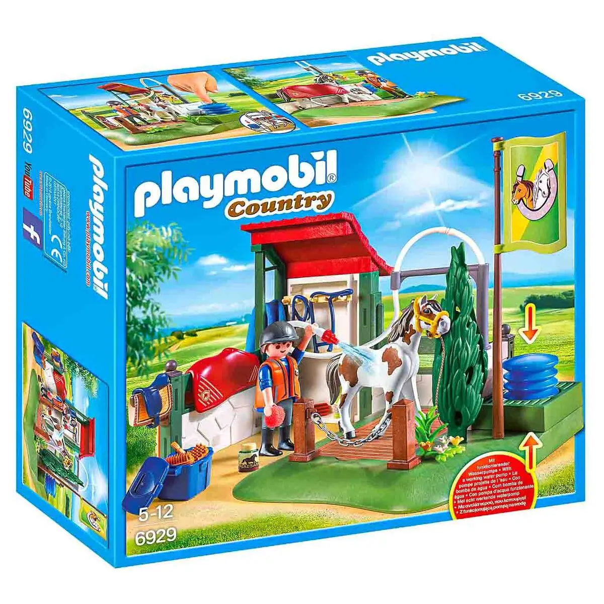 Playmobil Country Horse Grooming Station With Functional Water Pump 1
