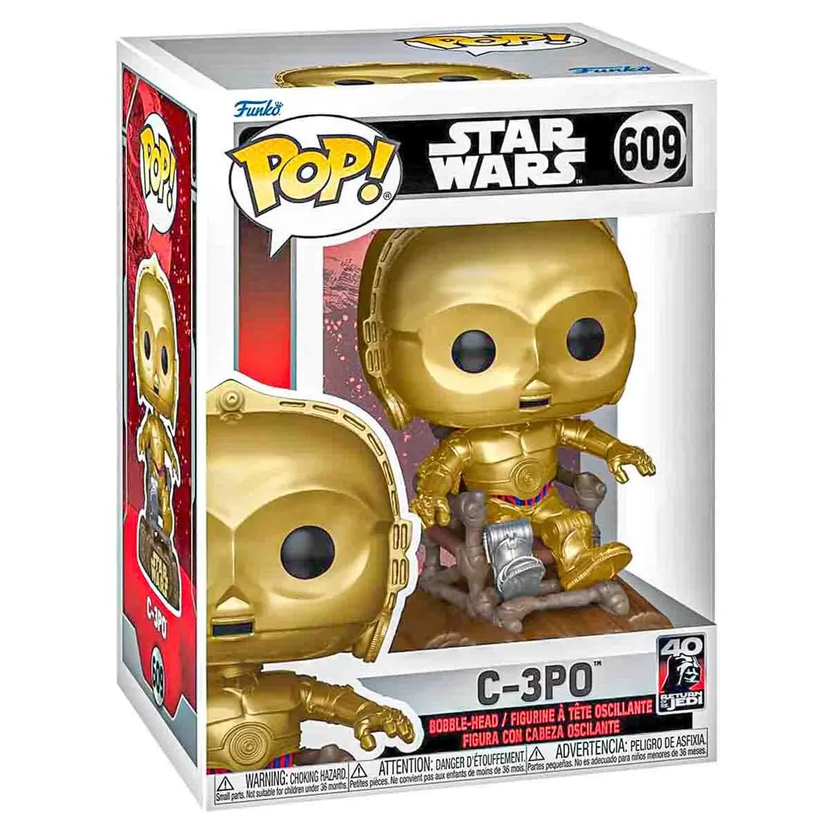Funko Pop! Star Wars: Return Of The Jedi 40Th Anniversary: C-3Po Bobble-Head Figure #609 1