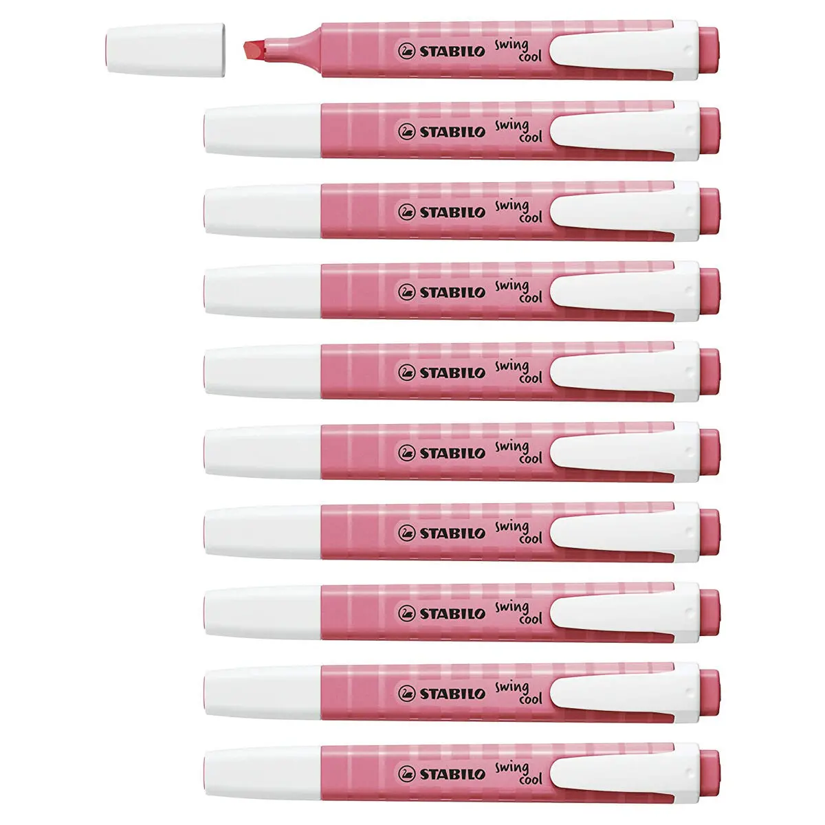 Stabilo Swing Cool Pastel Cherry Blossom Pink Highlighter Box Of 10 1