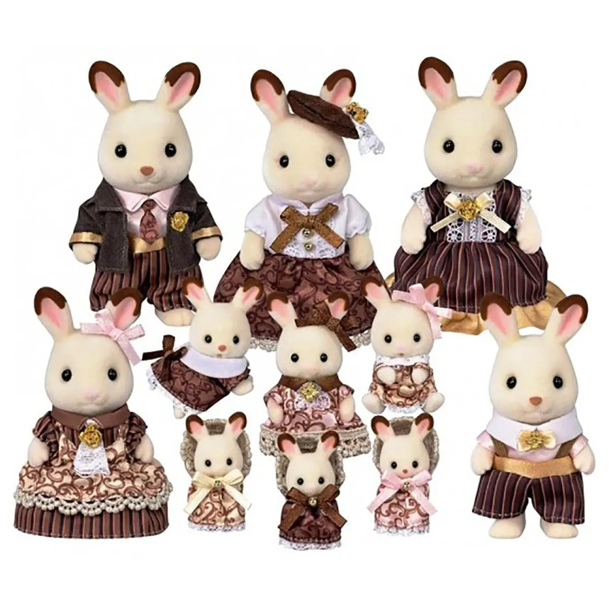 Sylvanian Families Chocolate Rabbit Family Anniversary Set Figures 2