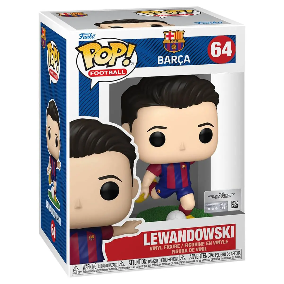 Funko Pop! Football: Barcelona Lewandowski Vinyl Figure #64 1
