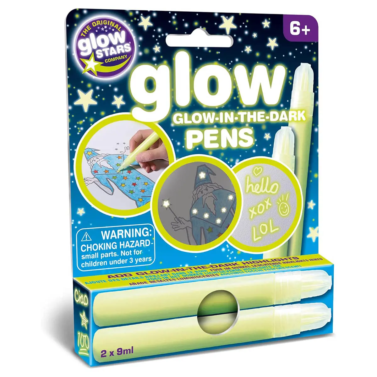 Glow-In-The-Dark Pens (2 Pack) 1