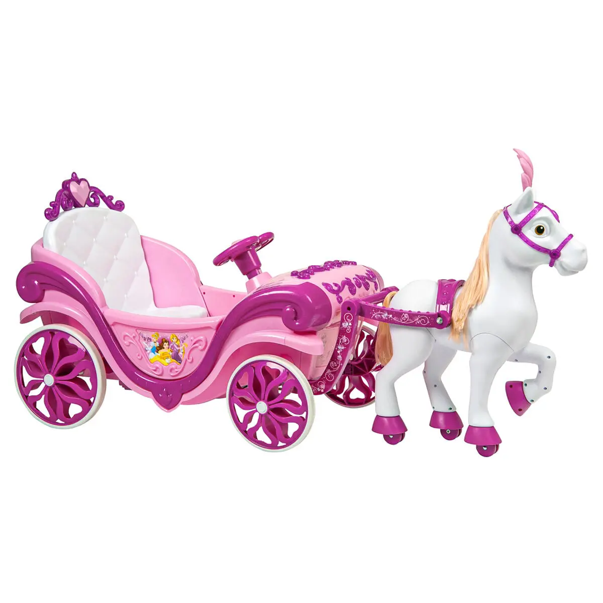 Huffy Disney Princess Horse And Carriage Electric Ride On 1