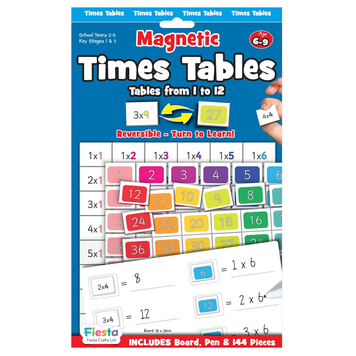 Fiesta Crafts Magnetic Times Tables Set 1