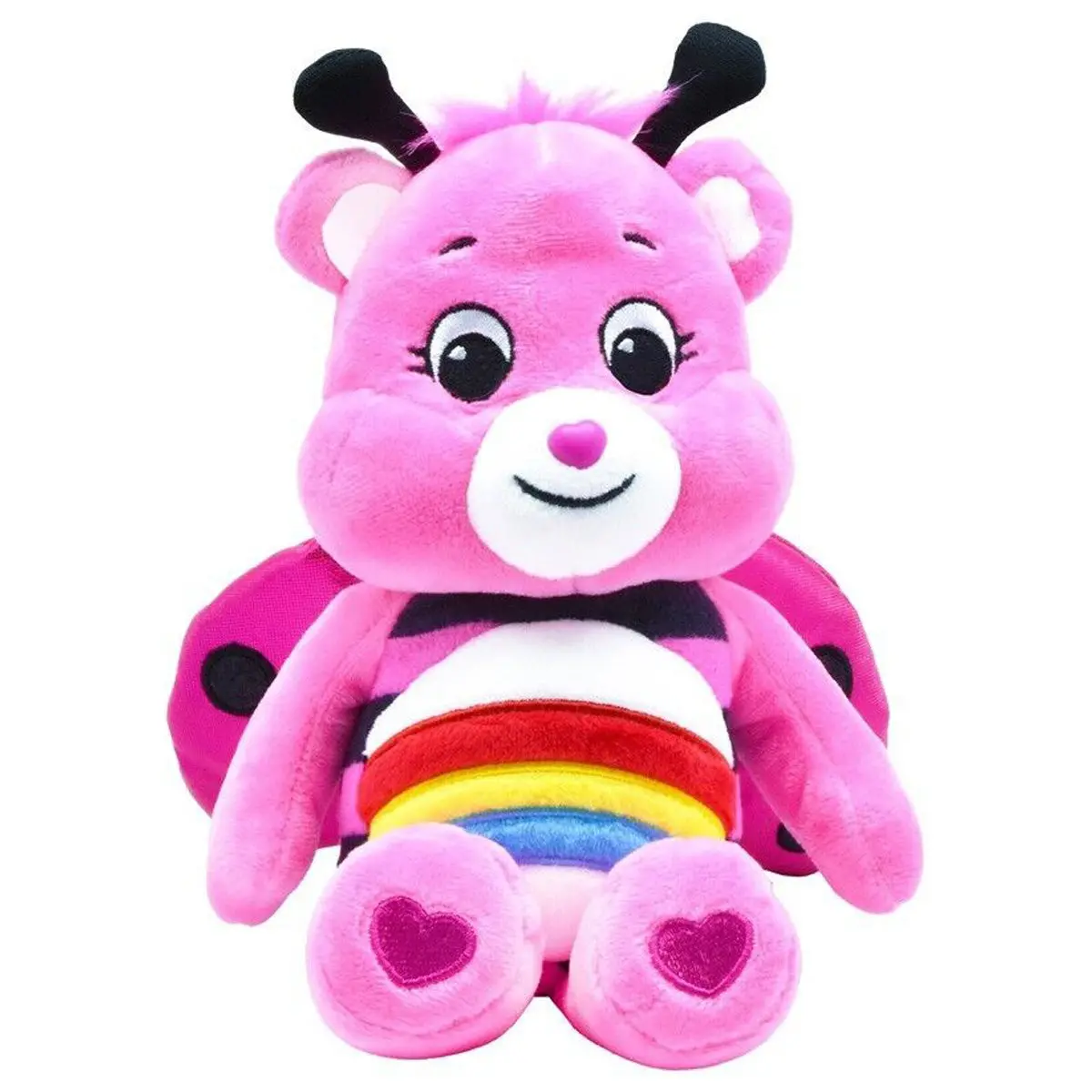 Care Bears Lady Bug Cheer Bear 9" Bean Plush 1
