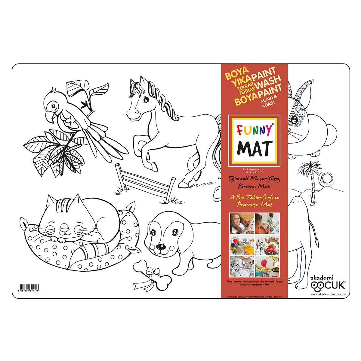 Funny Mat Pets Colouring Protection Mat 1