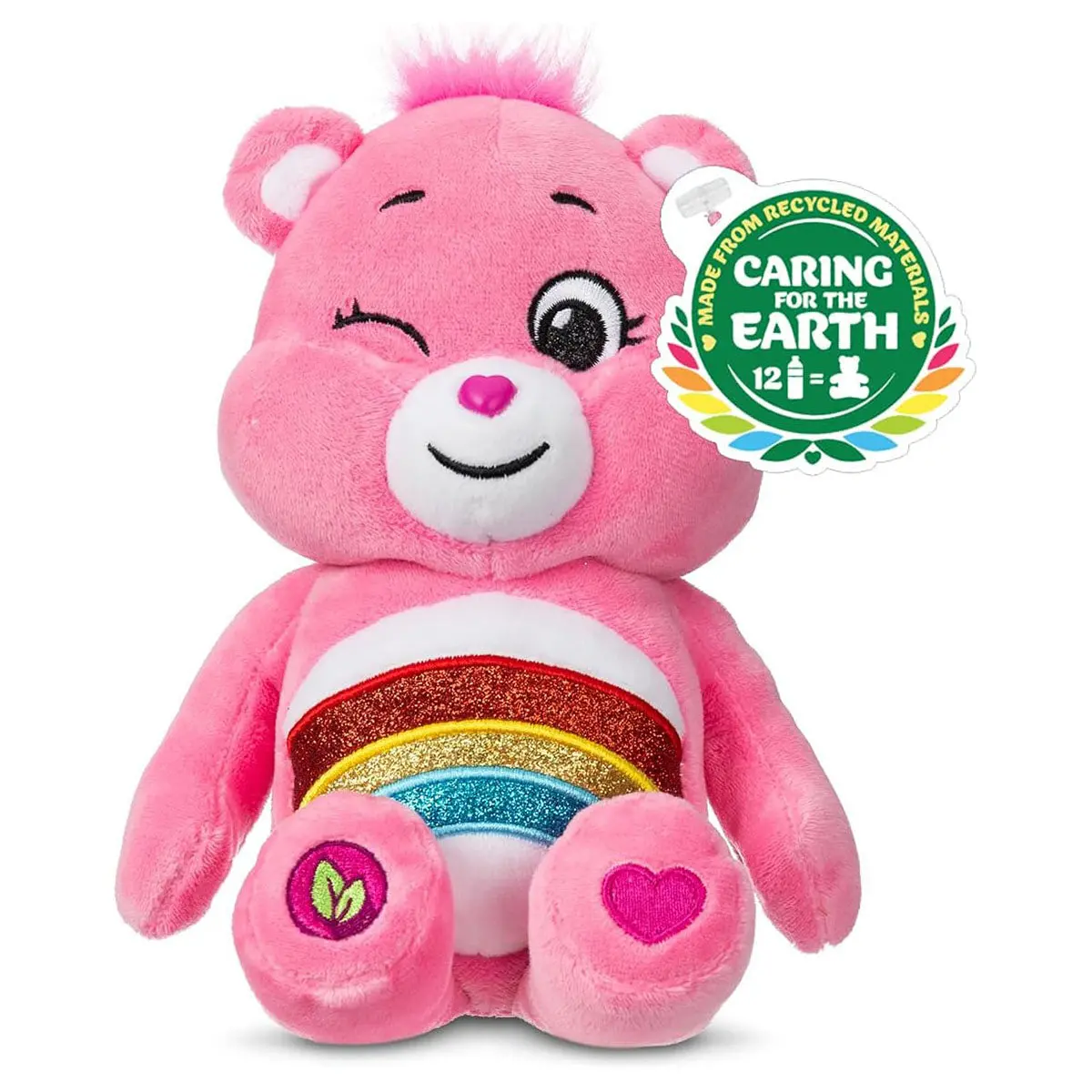 Care Bears Cheer Bear Sparkle (Eco-Friendly) 9" Bean Plush 1