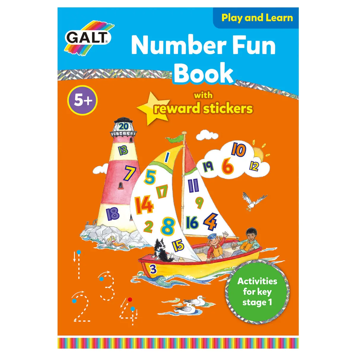 Galt Number Fun Book With Reward Stickers 1