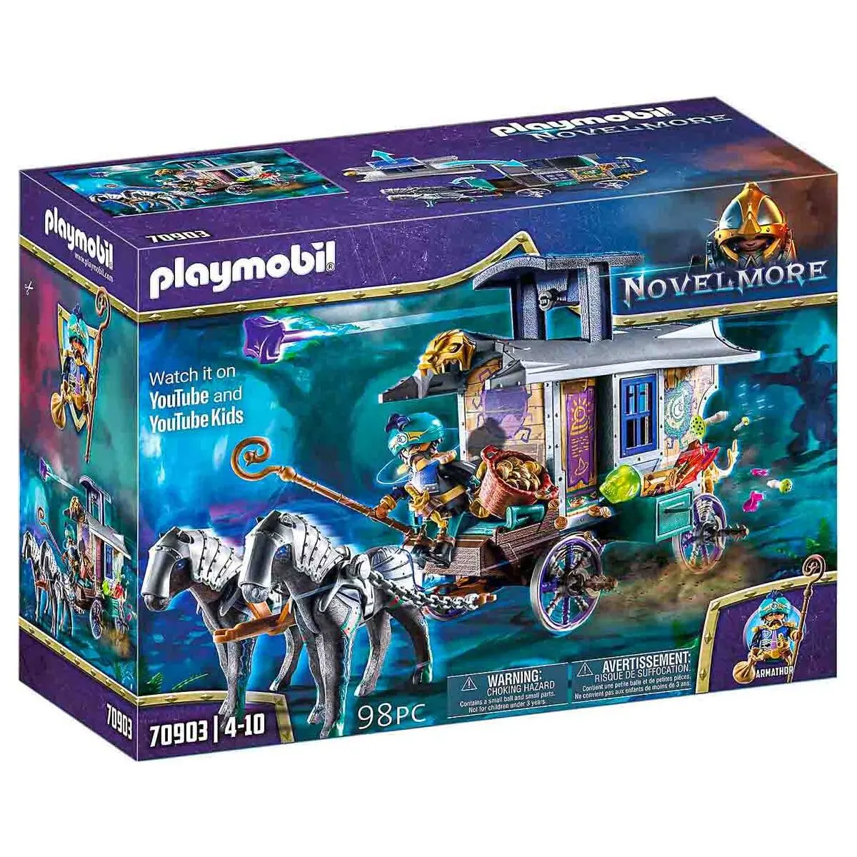 Playmobil Novelmore Violet Vale: Merchant's Carriage Playset 1
