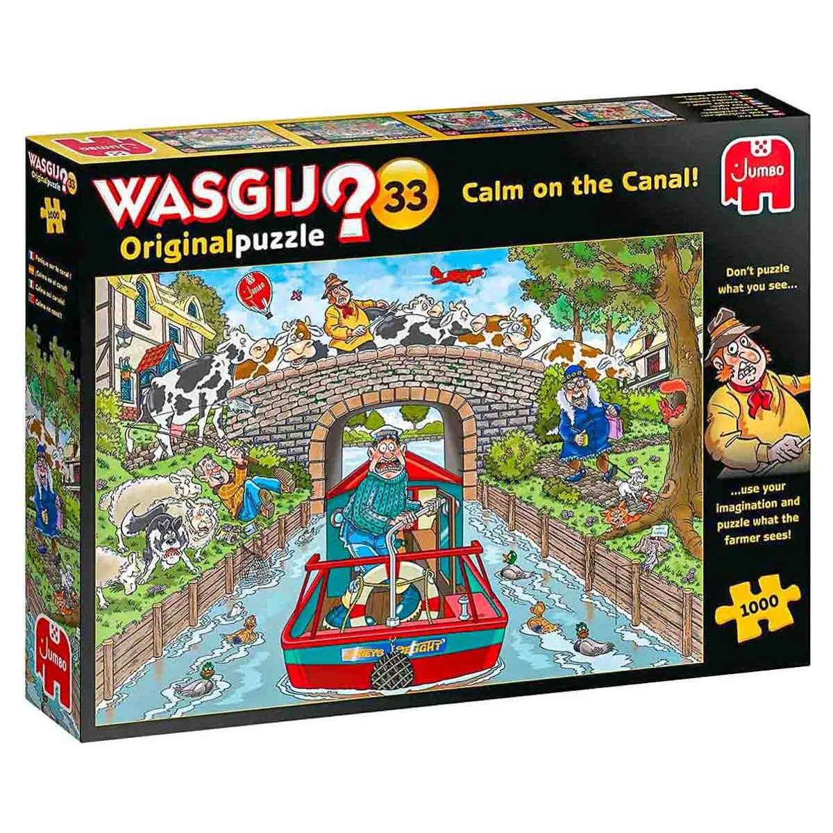 Wasgij Original 33 Calm On The Canal! 1000 Piece Jigsaw Puzzle 1