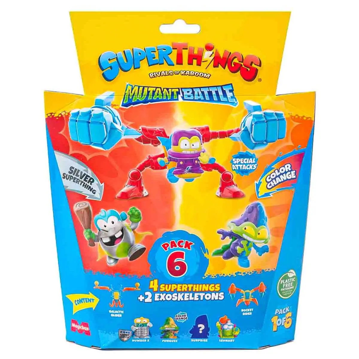 Superthings Rivals Of Kaboom Mutant Battle Figures 6 Pack (1/6) 1