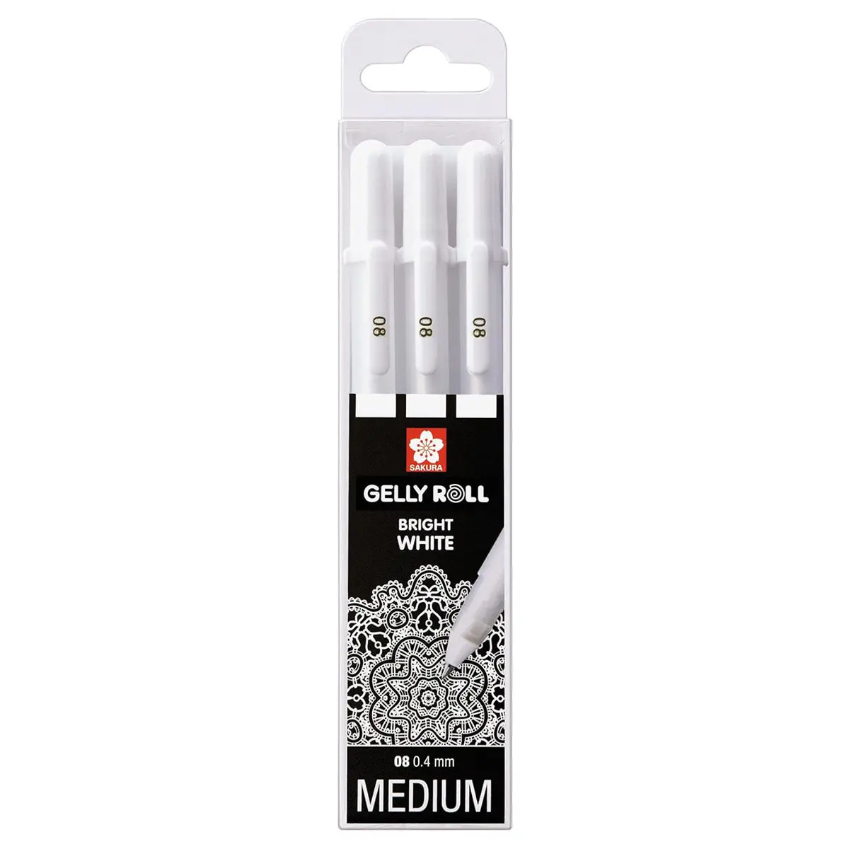 Sakura Gelly Roll Set Bright White Medium 3 Pens 1