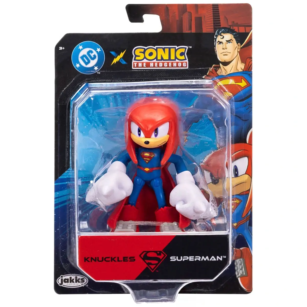 Dc X Sonic The Hedgehog Knuckles Superman 2.5" Figure 1