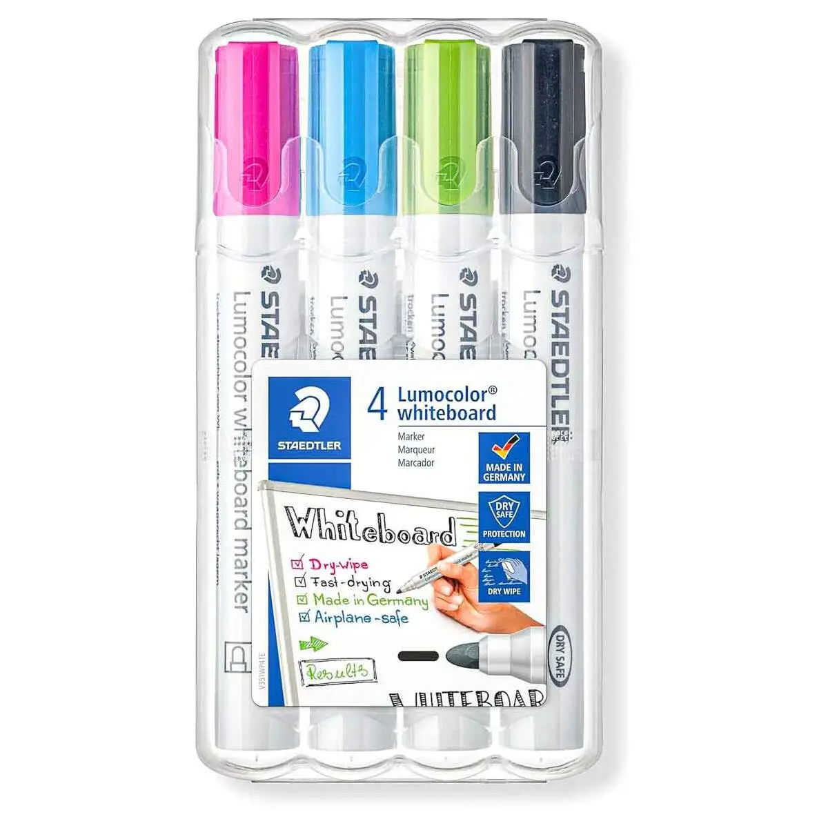 Staedtler Lumocolor Whiteboard Bullet Tip Markers (4 Pack) 1