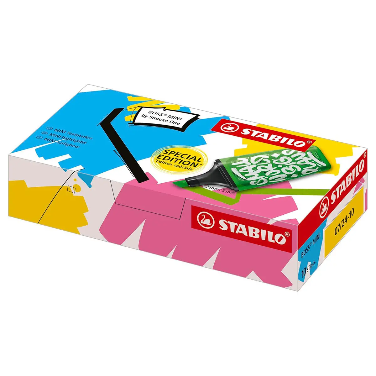 Stabilo Boss Mini By Snooze One Special Edition Yellow Highlighter (10 Pack) 1