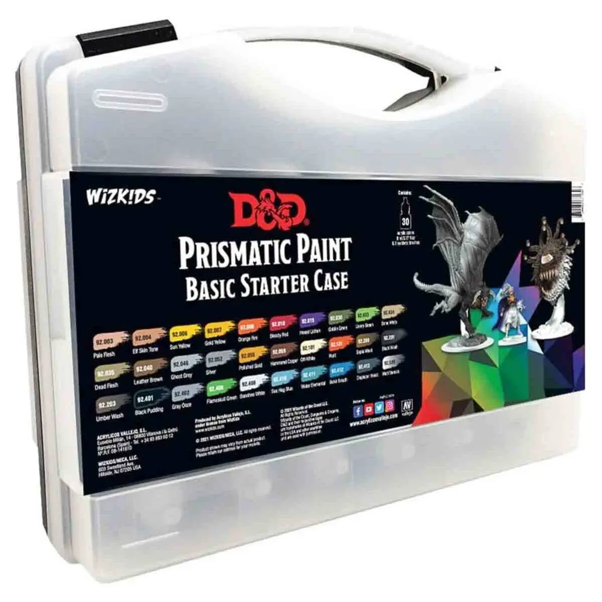 Wizkids D&D Prismatic Paint Basic Starter Case With 30 Colours 1