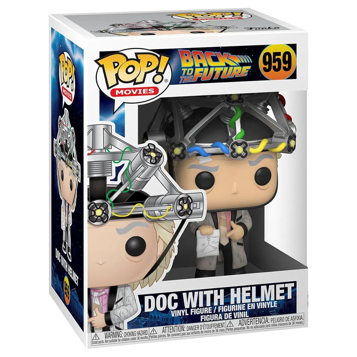 Funko Pop! Movies: Back To The Future: Doc With Helmet Vinyl Figure #959 1