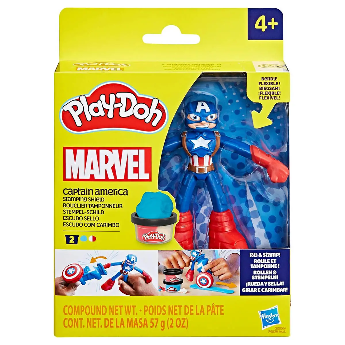 Play-Doh Marvel Captain America Stamping Shield Playset 1