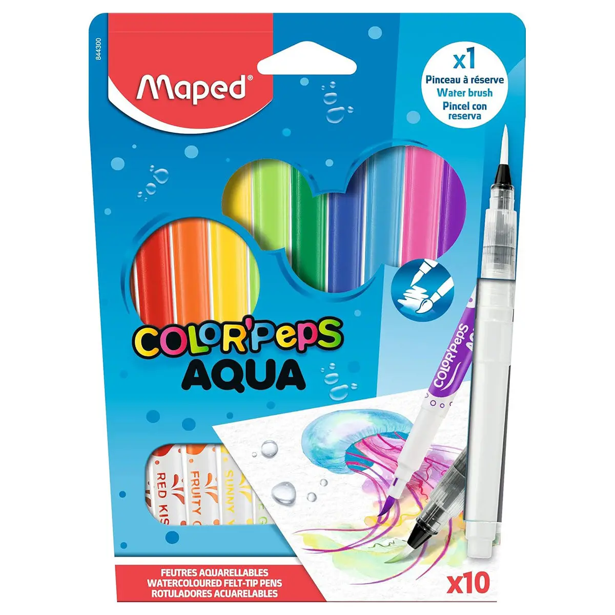 Maped Color'peps Aqua Felt-Tip Pens (10 Pack) 1