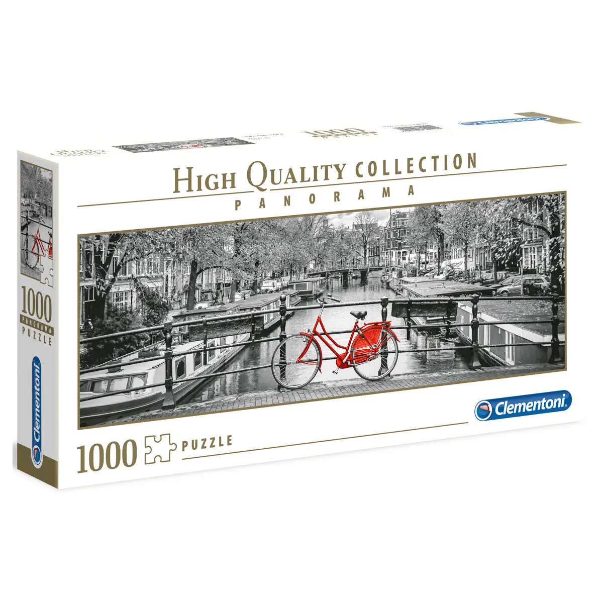 Clementoni Amsterdam Bicycle Panorama 1000 Piece Jigsaw Puzzle 1